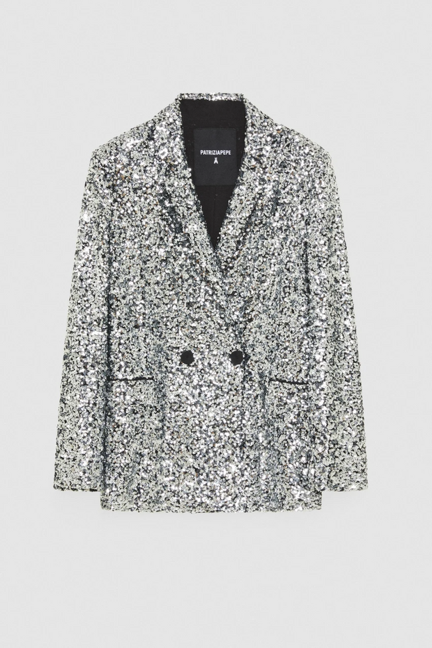 Two-button Jacket With Sequins