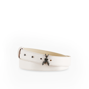 Leather Belt in Beige