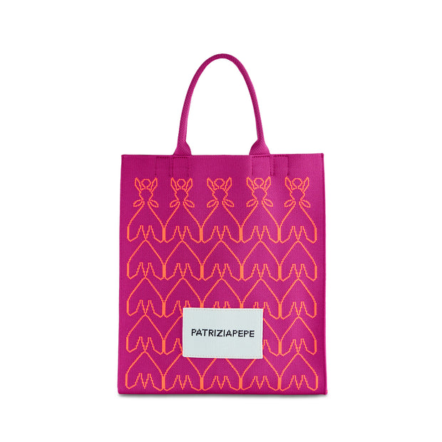 Pattern Jacquard Tote Bag