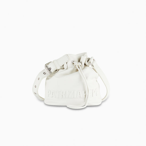 Embossed Logo Bucket Bag