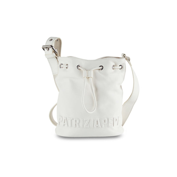 Embossed Logo Bucket Bag