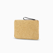 Woven Clutch Bag in Sand