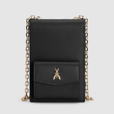 Leather Wallet in Nero