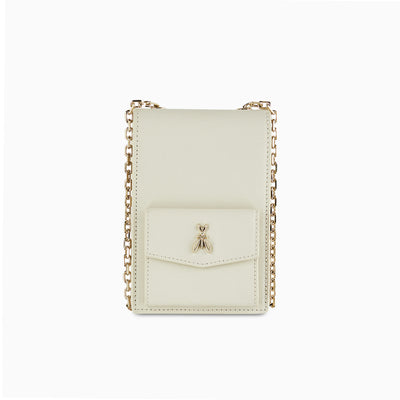 Leather Wallet in Bianco