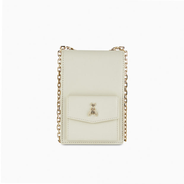 Leather Wallet in Bianco