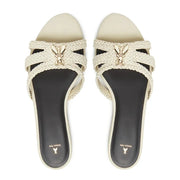 Braided Slides in Ecru