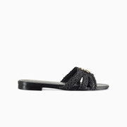 Braided Slides in Nero