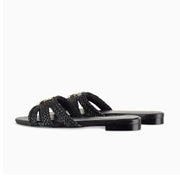Braided Slides in Nero