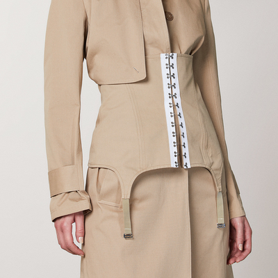Bustier in Gabardina