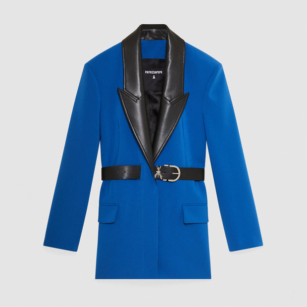 Contrast Lapel Blazer