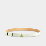 Leather Belt in Mint Green