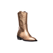 Giorgia Boots in Mettalic Gold