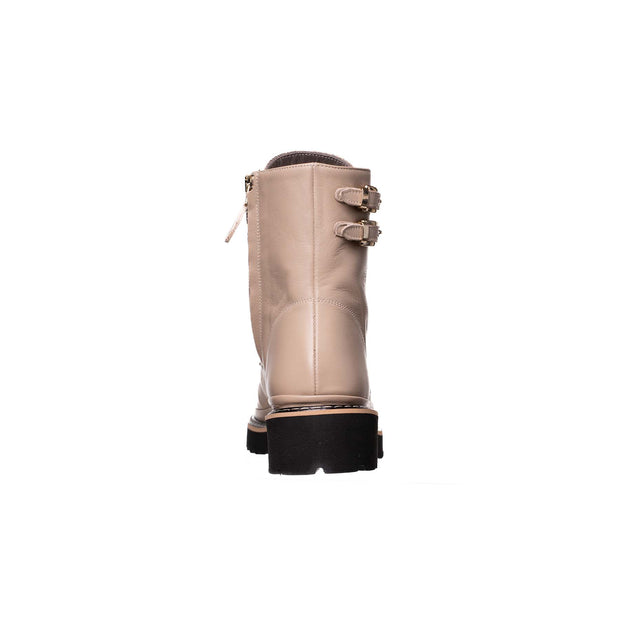 Alba Lace Up Boot in Latte