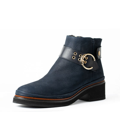 Ondrea Boots in Navy Blue