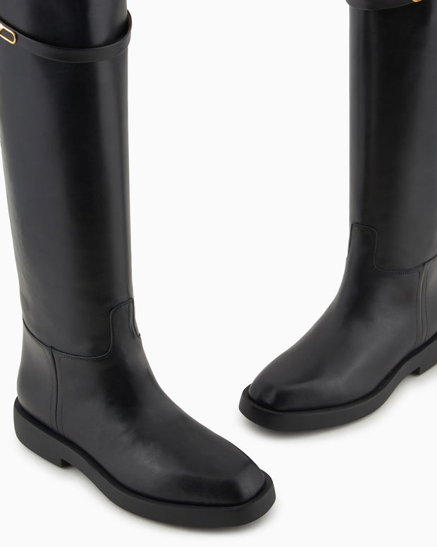 Boots with Logo Strap