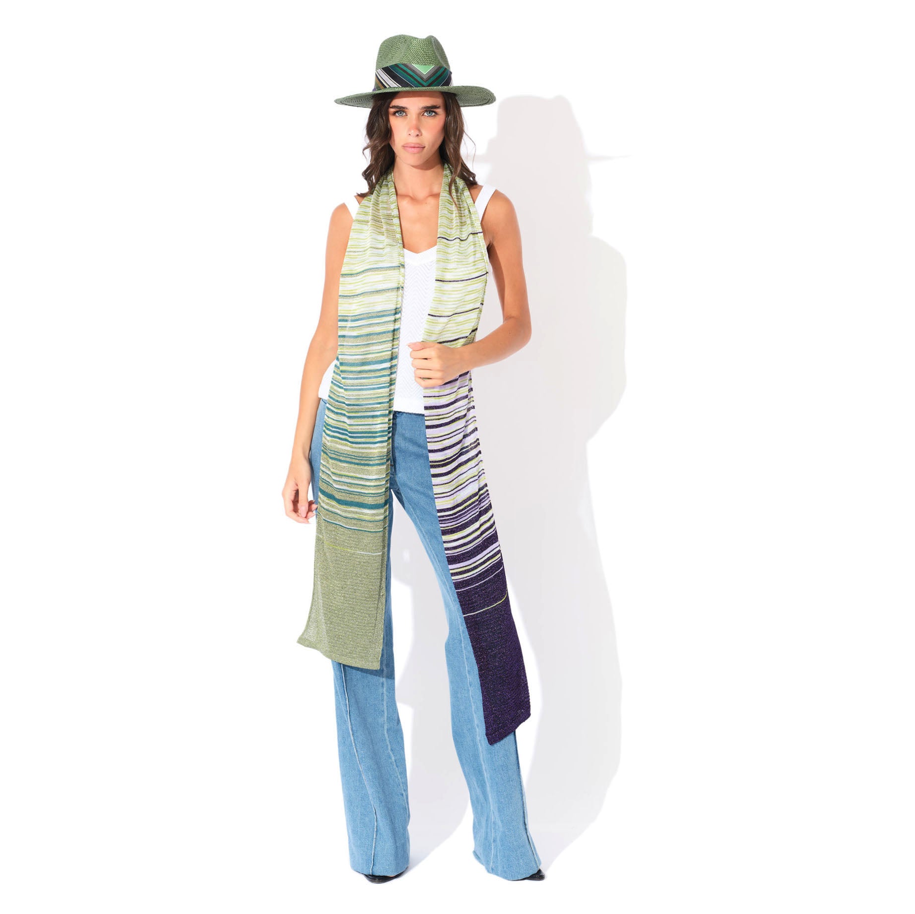 Pavoncella Scarf in Willow