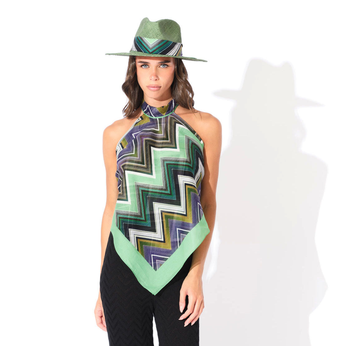 Cigna Scarf Top in Sunset