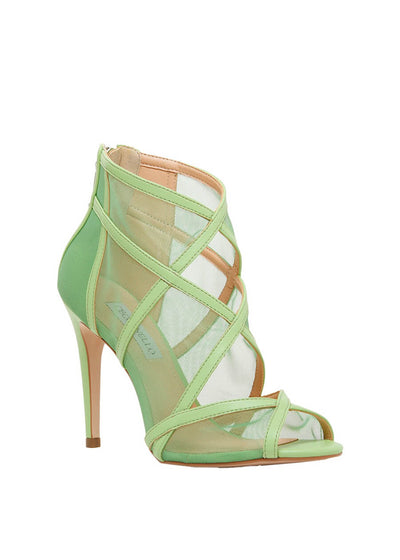 Cecconello stiletto heel green peep-toe sandal 1611001-2 | Perth WA