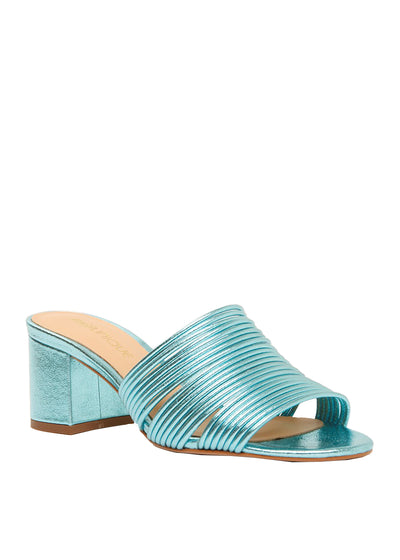 Strappy metallic blue heels | Perth WA