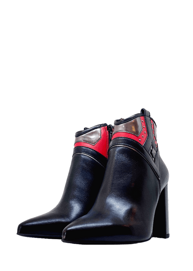 Made in Italy Nappa Pandora Block Heel Ankle Boot - NeroGiardini | Dimario Shoes Perth