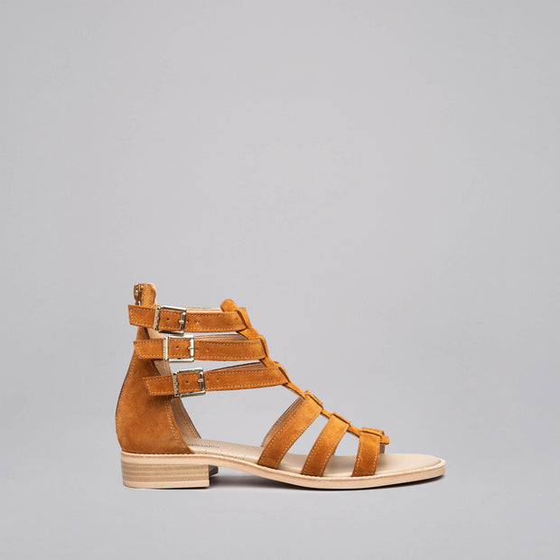 Velour Tabacco Sandals